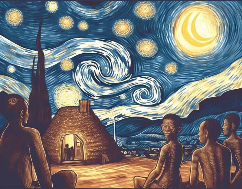Van Gogh Sky in Africa