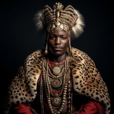 Ai Art Africa Traditional African King Min