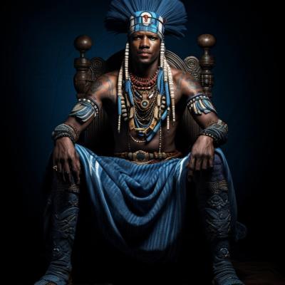 Flue Keeso Ancient Tswana Warrior Sitting On His Throne Full B 84ef1f58 4b88 4fde 8966 164446348ec4 Ins Min