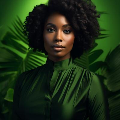 Flue Keeso Dark Brown Skinned Black Woman Poses For Photo In A B86a9e0b Faf0 4711 B308 35ad300760c2