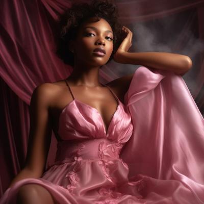 Jamesgonzales An African Woman In A Pink Gowna Model In A Pink 30975cbb 29f8 4f46 8c74 912b60c13398